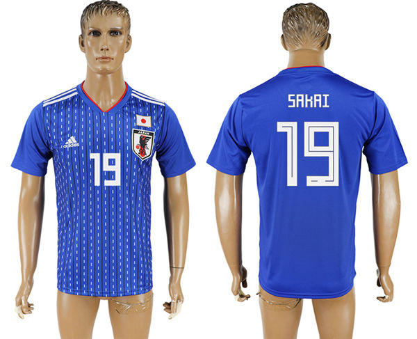 2018 World Cup Men Japan #19 Sakai Home Soccer Country Jersey 2018 World Cup Men Japan #19 Sakai Home Soccer Country Jersey