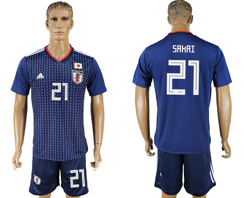 2018 World Cup Men Japan #21 Sakai Home Soccer Country Jersey
