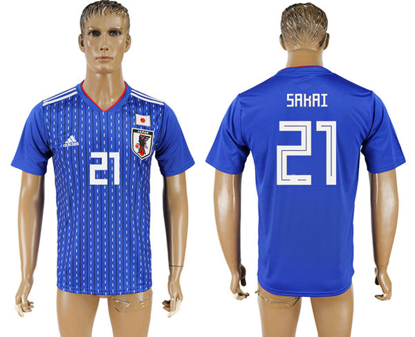 2018 World Cup Men Japan #21 Sakai Home Soccer Country Jersey