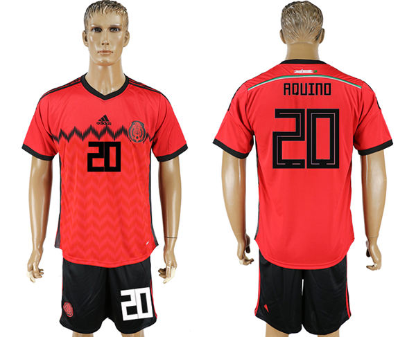 2018 World Cup Men Mexico #20 Aquino Home Soccer Country Jersey