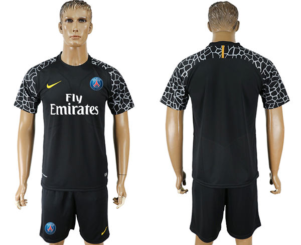 2018 World Cup Men Paris Saint-Germain Away Black Soccer Club Jersey
