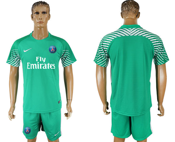 2018 World Cup Men Paris Saint-Germain Away Green Soccer Club Jersey