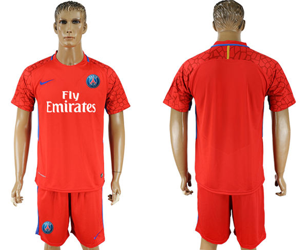 2018 World Cup Men Paris Saint-Germain Away Red Soccer Club Jersey