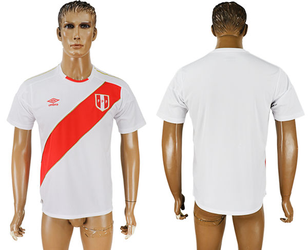 2018 World Cup Men Peru Home Soccer Country Jersey 2018 World Cup Men Peru Home Soccer Country Jersey