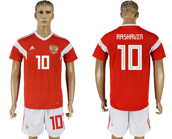 2018 World Cup Men Russia #10 Arshavin Home Soccer Country Jersey