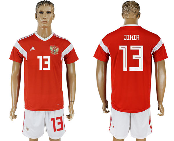 2018 World Cup Men Russia #13 Jikia Home Soccer Country Jersey