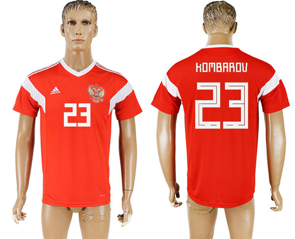 2018 World Cup Men Russia #23 Kombarov Home Soccer Country Jersey