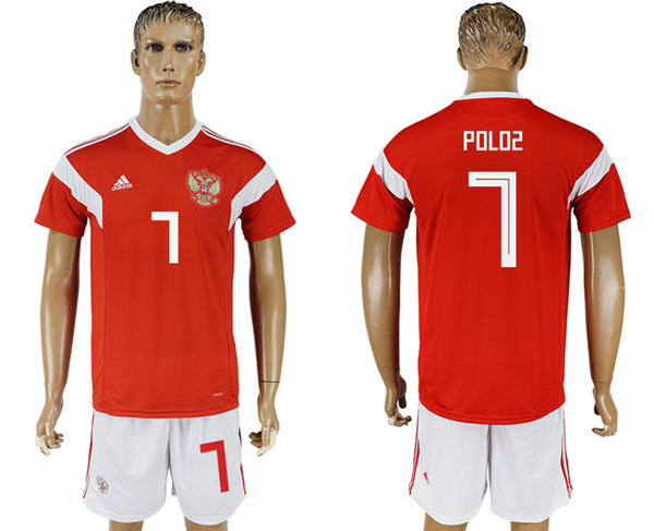 2018 World Cup Men Russia #7 Poloz Home Soccer Country Jersey