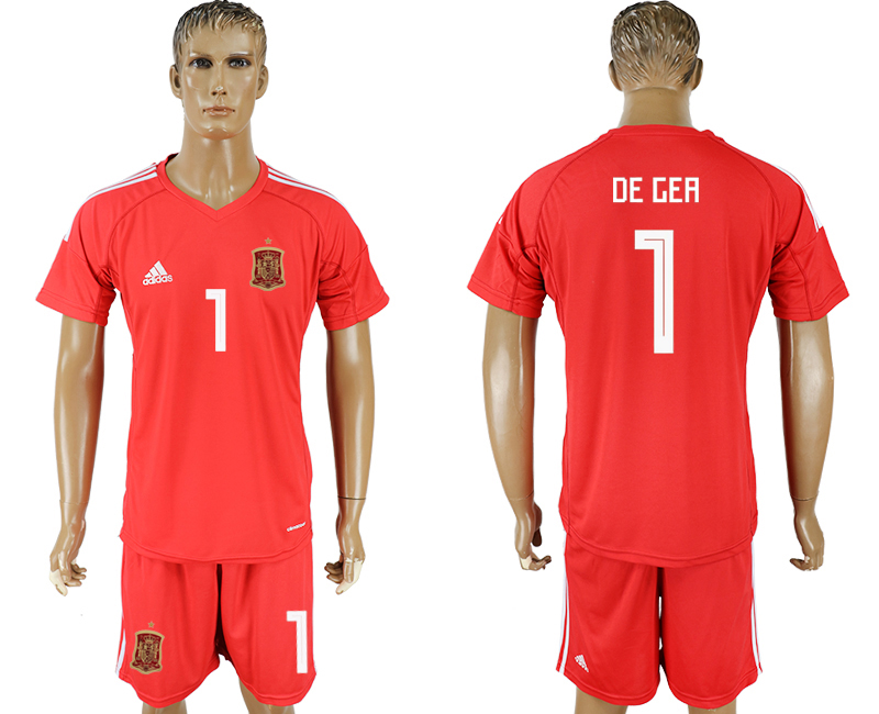 2018 World Cup Men Spain Blank Home Soccer Country Jersey
