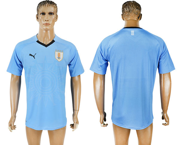 2018 World Cup Men Uruguay Home Soccer Country Jersey