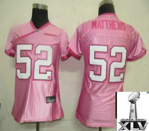20llSB NFL Women Jerseys Green Bay Packers 52 matthews jerseys