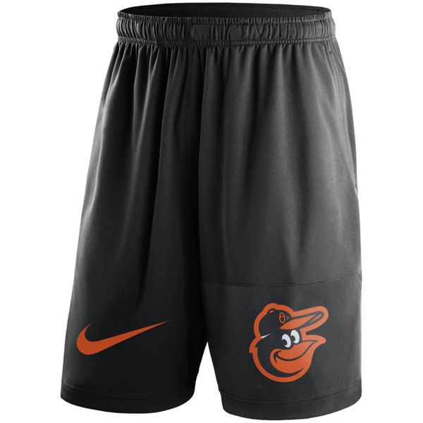 37Men's Baltimore Orioles Nike Black Dry Fly Shorts