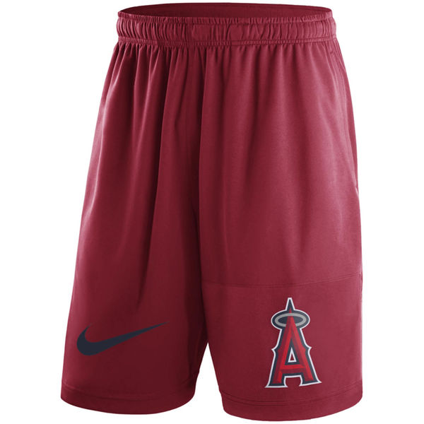 45Men's Los Angeles Angels of Anaheim Nike Red Dry Fly Shorts