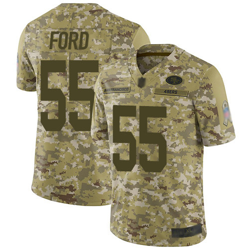 49ers #55 Dee Ford Camo Men's Stitched Football Limited 2018 Salute To Service Jersey 49ers #55 Dee Ford Camo Men's Stitched Football Limited 2018 Salute To Service Jersey