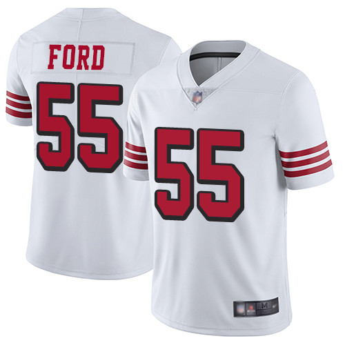 49ers #55 Dee Ford White Rush Men's Stitched Football Vapor Untouchable Limited Jersey 49ers #55 Dee Ford White Rush Men's Stitched Football Vapor Untouchable Limited Jersey