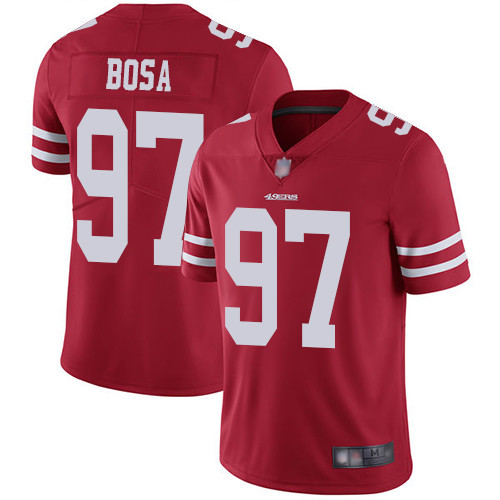 49ers #97 Nick Bosa Red Team Color Men's Stitched Football Vapor Untouchable Limited Jersey 49ers #97 Nick Bosa Red Team Color Men's Stitched Football Vapor Untouchable Limited Jersey