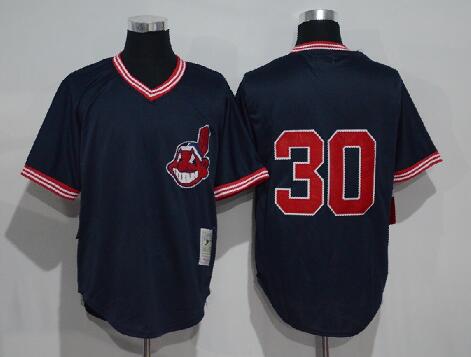 mlb jerseys cleveland indians #30 joe carter throwback