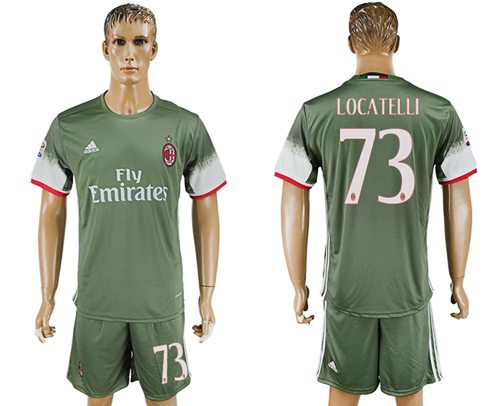 AC Milan #73 Locatelli Sec Away Soccer Club Jersey AC Milan #73 Locatelli Sec Away Soccer Club Jersey