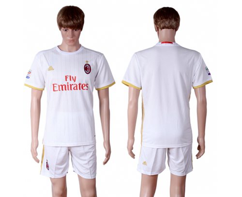 AC Milan Blank Away Soccer Club Jersey AC Milan Blank Away Soccer Club Jersey
