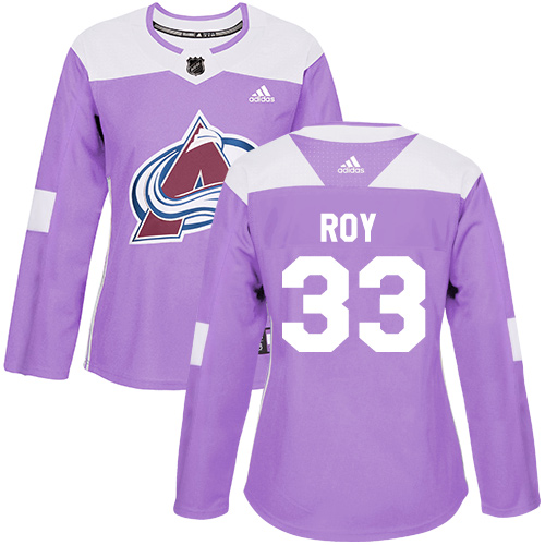 Adidas Avalanche #33 Patrick Roy Purple Authentic Fights Cancer Women's Stitched NHL Jersey Adidas Avalanche #33 Patrick Roy Purple Authentic Fights Cancer Women's Stitched NHL Jersey