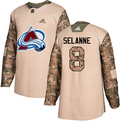 Adidas Avalanche #8 Teemu Selanne Camo Authentic 2017 Veterans Day Stitched NHL Jersey Adidas Avalanche #8 Teemu Selanne Camo Authentic 2017 Veterans Day Stitched NHL Jersey