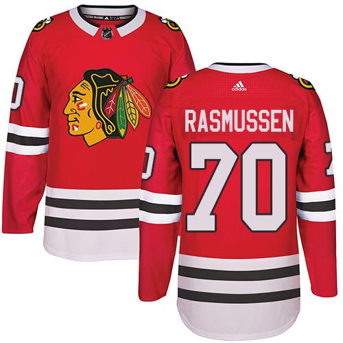 Adidas Blackhawks #70 Dennis Rasmussen Red Home Authentic Stitched NHL Jersey Adidas Blackhawks #70 Dennis Rasmussen Red Home Authentic Stitched NHL Jersey