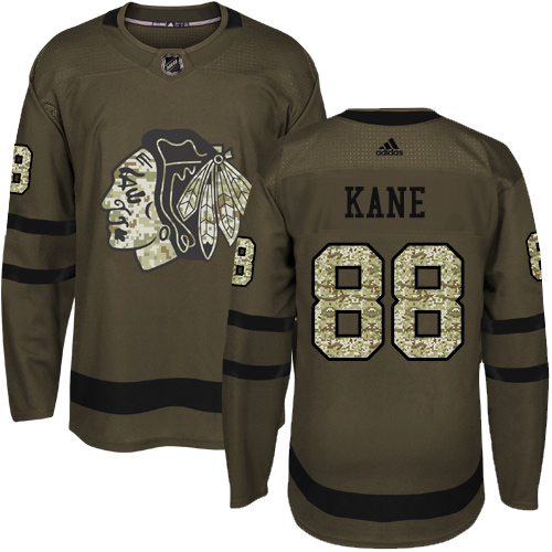 Adidas Blackhawks #88 Patrick Kane Green Salute to Service Stitched Youth NHL Jersey Adidas Blackhawks #88 Patrick Kane Green Salute to Service Stitched Youth NHL Jersey