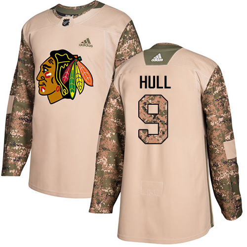 Adidas Blackhawks #9 Bobby Hull Camo Authentic 2017 Veterans Day Stitched NHL Jersey Adidas Blackhawks #9 Bobby Hull Camo Authentic 2017 Veterans Day Stitched NHL Jersey