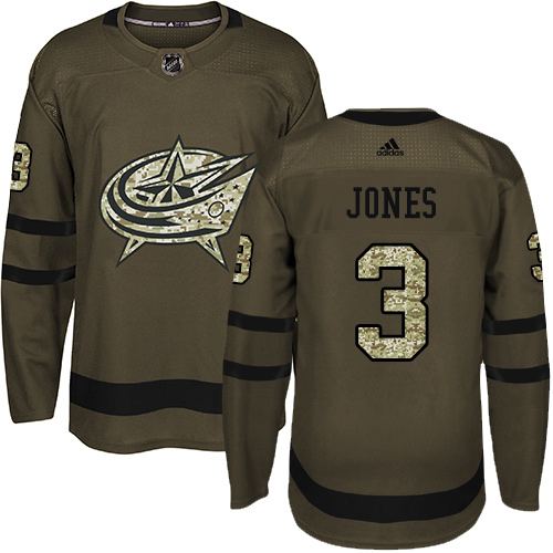 Adidas Blue Jackets #3 Seth Jones Green Salute to Service Stitched Youth NHL Jersey Adidas Blue Jackets #3 Seth Jones Green Salute to Service Stitched Youth NHL Jersey