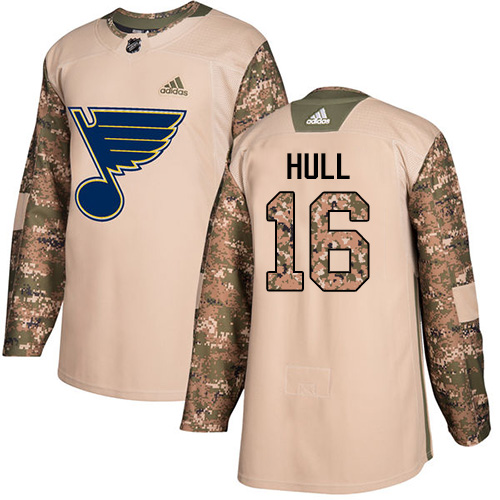 Adidas Blues #16 Brett Hull Camo Authentic 2017 Veterans Day Stitched NHL Jersey Adidas Blues #16 Brett Hull Camo Authentic 2017 Veterans Day Stitched NHL Jersey
