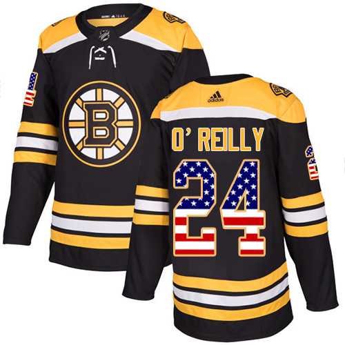 Adidas Bruins #24 Terry O'Reilly Black Home Authentic USA Flag Youth Stitched NHL Jersey Adidas Bruins #24 Terry O'Reilly Black Home Authentic USA Flag Youth Stitched NHL Jersey