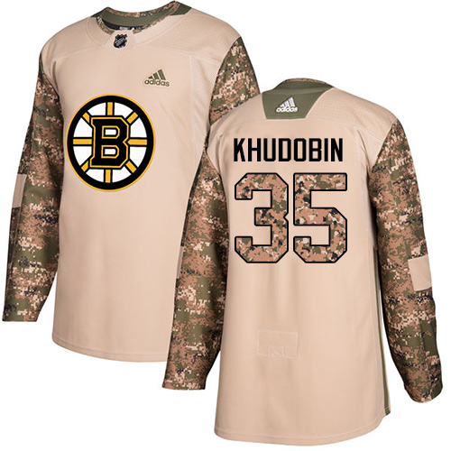 Adidas Bruins #35 Anton Khudobin Camo Authentic 2017 Veterans Day Stitched NHL Jersey Adidas Bruins #35 Anton Khudobin Camo Authentic 2017 Veterans Day Stitched NHL Jersey
