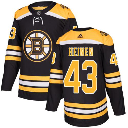 Adidas Bruins #43 Danton Heinen Black Home Authentic Stitched NHL Jersey Adidas Bruins #43 Danton Heinen Black Home Authentic Stitched NHL Jersey