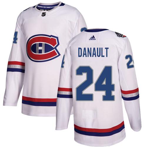 Adidas Canadiens #24 Phillip Danault White Authentic 2017 100 Classic Women's Stitched NHL Jersey