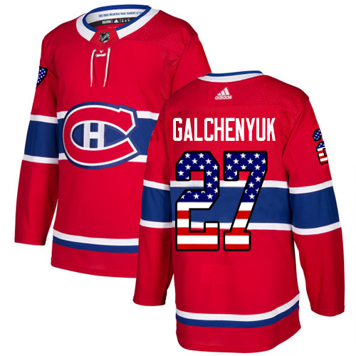 Adidas Canadiens #27 Alex Galchenyuk Red Home Authentic USA Flag Stitched Youth NHL Jersey Adidas Canadiens #27 Alex Galchenyuk Red Home Authentic USA Flag Stitched Youth NHL Jersey