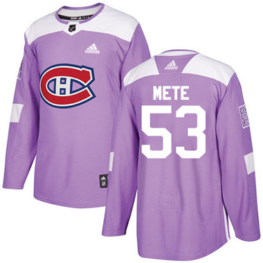 Adidas Canadiens #53 Victor Mete Purple Authentic Fights Cancer Stitched NHL Jersey Adidas Canadiens #53 Victor Mete Purple Authentic Fights Cancer Stitched NHL Jersey