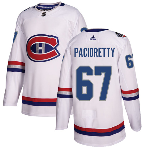 Adidas Canadiens #67 Max Pacioretty White Authentic 2017 100 Classic Stitched Youth NHL Jersey