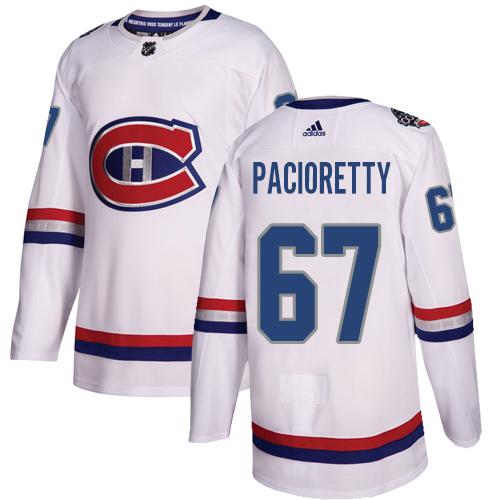 Adidas Canadiens #67 Max Pacioretty White Authentic 2017 100 Classic Women's Stitched NHL Jersey