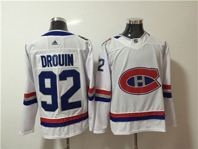 Adidas Canadiens #92 Jonathan Drouin White 2017 NHL 100 Classic Jersey