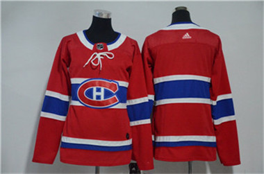Adidas Canadiens Blank Red Women Jersey