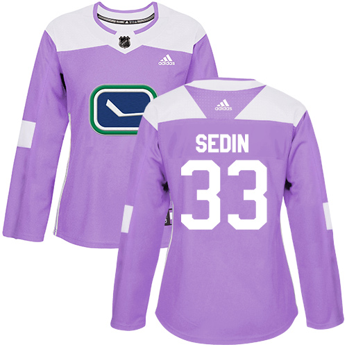 Adidas Canucks #33 Henrik Sedin Purple Authentic Fights Cancer Women's Stitched NHL Jersey Adidas Canucks #33 Henrik Sedin Purple Authentic Fights Cancer Women's Stitched NHL Jersey