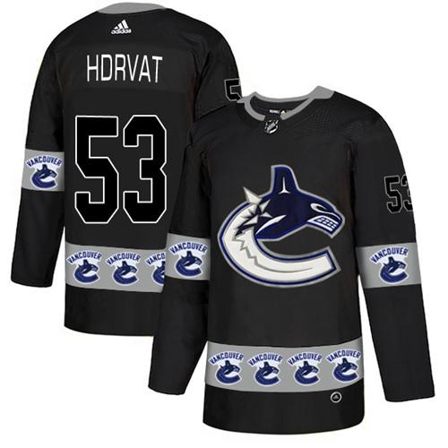 Adidas Canucks #53 Bo Horvat Black Authentic Team Logo Fashion Stitched NHL Jersey Adidas Canucks #53 Bo Horvat Black Authentic Team Logo Fashion Stitched NHL Jersey