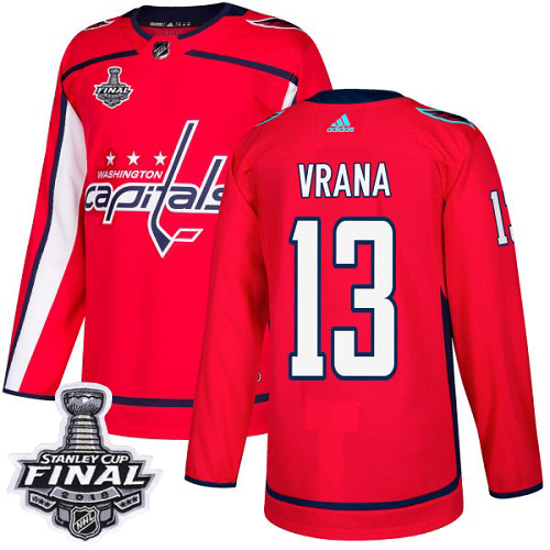 Adidas Capitals #13 Jakub Vrana Red Home Authentic 2018 Stanley Cup Final Stitched NHL Jersey Adidas Capitals #13 Jakub Vrana Red Home Authentic 2018 Stanley Cup Final Stitched NHL Jersey