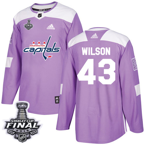 Adidas Capitals #43 Tom Wilson Purple Authentic Fights Cancer 2018 Stanley Cup Final Stitched NHL Jersey Adidas Capitals #43 Tom Wilson Purple Authentic Fights Cancer 2018 Stanley Cup Final Stitched NHL Jersey