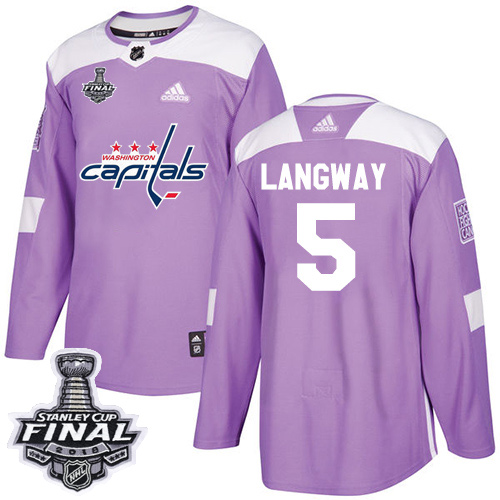 Adidas Capitals #5 Rod Langway Purple Authentic Fights Cancer 2018 Stanley Cup Final Stitched NHL Jersey Adidas Capitals #5 Rod Langway Purple Authentic Fights Cancer 2018 Stanley Cup Final Stitched NHL Jersey