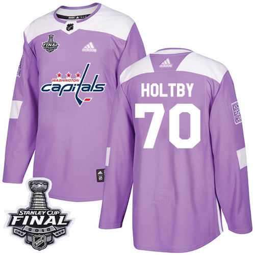 Adidas Capitals #70 Braden Holtby Purple Authentic Fights Cancer 2018 Stanley Cup Final Stitched NHL Jersey Adidas Capitals #70 Braden Holtby Purple Authentic Fights Cancer 2018 Stanley Cup Final Stitched NHL Jersey