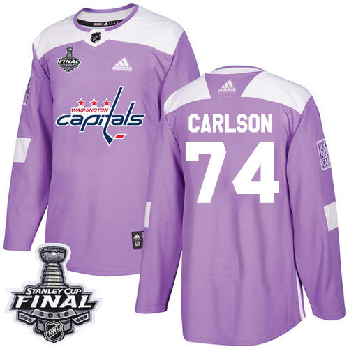 Adidas Capitals #74 John Carlson Purple Authentic Fights Cancer 2018 Stanley Cup Final Stitched Youth NHL Jersey Adidas Capitals #74 John Carlson Purple Authentic Fights Cancer 2018 Stanley Cup Final Stitched Youth NHL Jersey
