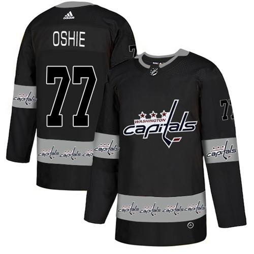 Adidas Capitals #77 T.J. Oshie Black Authentic Team Logo Fashion Stitched NHL Jersey Adidas Capitals #77 T.J. Oshie Black Authentic Team Logo Fashion Stitched NHL Jersey