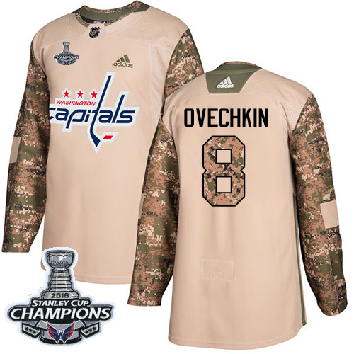 Adidas Capitals #8 Alex Ovechkin Camo Authentic 2017 Veterans Day Stanley Cup Final Champions Stitched NHL Jersey Adidas Capitals #8 Alex Ovechkin Camo Authentic 2017 Veterans Day Stanley Cup Final Champions Stitched NHL Jersey