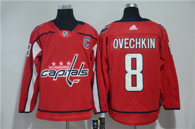 Adidas Capitals #8 Alexander Ovechkin Red Jersey Adidas Capitals #8 Alexander Ovechkin Red Jersey